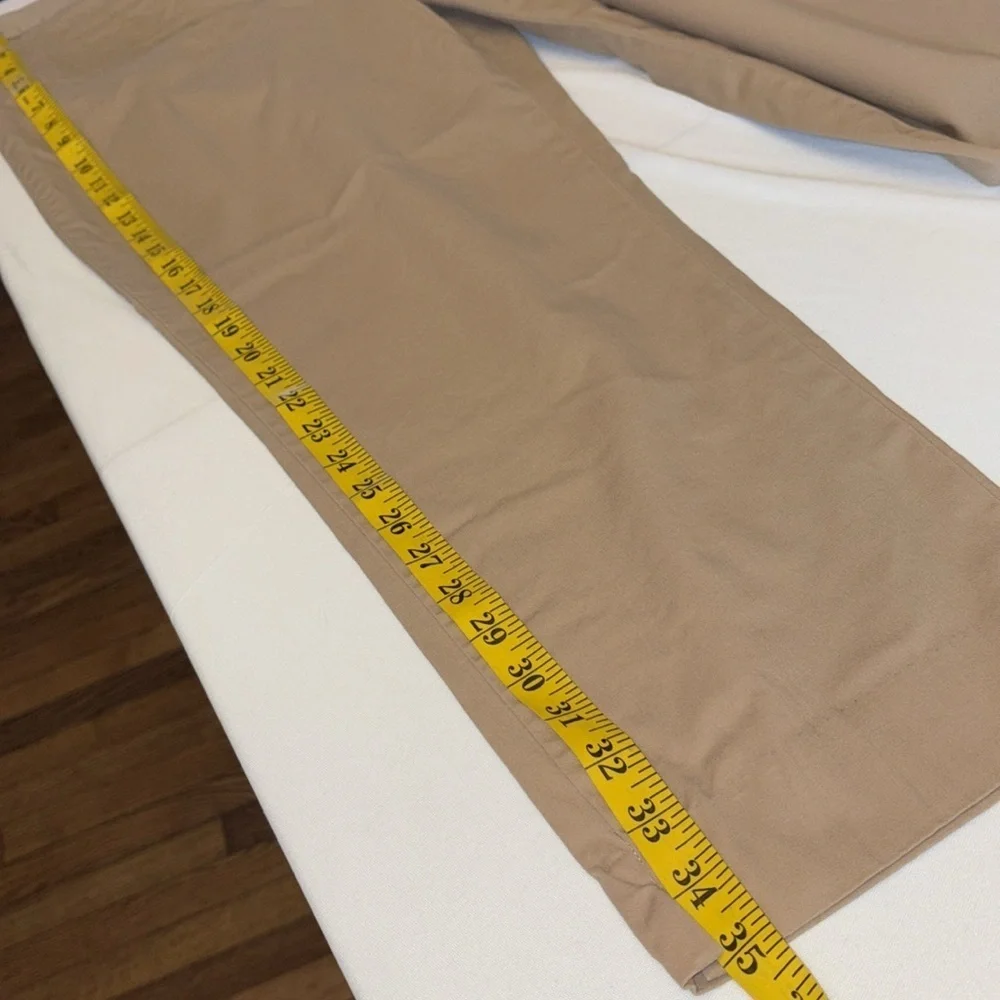 Talbots pants curvy straight leg slide button/zip closure flat front size 10